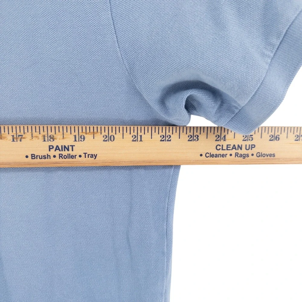 VTG Polo Ralph Lauren Mens XL Polo Shirt Blue Fishing Tackle‎ Outdoor Apparel Co